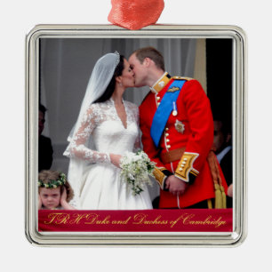Adorno Metálico Duque y duquesa del Boda Real de Cambridge