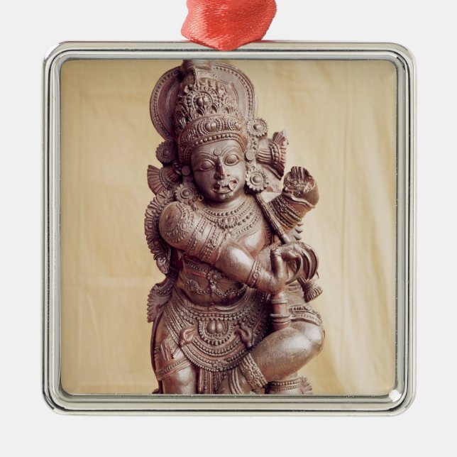 Adorno Metálico Durga, de la India meridional (Frente)