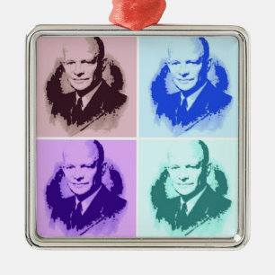 Adorno Metálico Dwight D Eisenhower