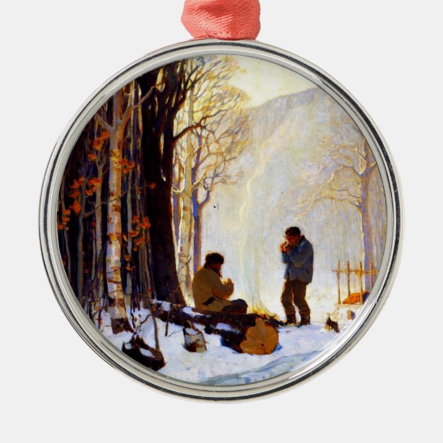 Adorno Metálico Early Morning in the Woods (Frente)