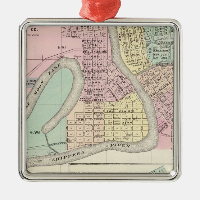 Adorno Metálico Eau Claire y Medford (Frente)