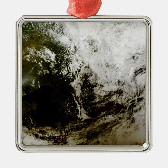 Adorno Metálico Eclipse solar sobre el sudeste de Asia (Frente)