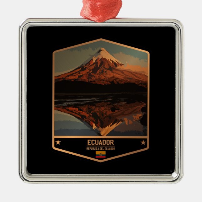 Adorno Metálico Ecuador (Frente)
