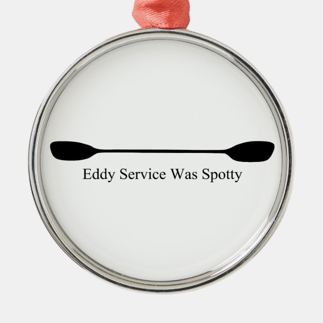 Adorno Metálico Eddy Service Was Spotty Kayak Paddle (Frente)