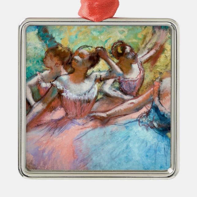 Adorno Metálico Edgar Degas - Cuatro Ballerinas en escena (Frente)
