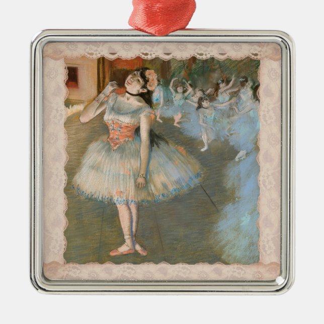 Adorno Metálico Edgar Degas El bailarín estrella con el guarnecido (Frente)