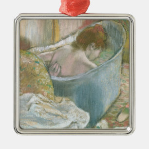 Adorno Metálico Edgar Degas el el baño