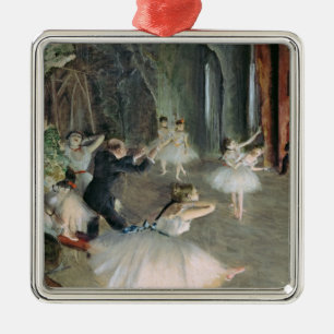 Adorno Metálico Edgar Degas el   el ensayo del ballet en etapa
