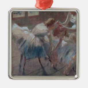 Adorno Metálico Edgar Degas el tres bailarines que se preparan