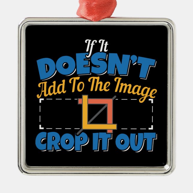 Adorno Metálico Edición de imágenes fotográficas - Recortar cita (Frente)