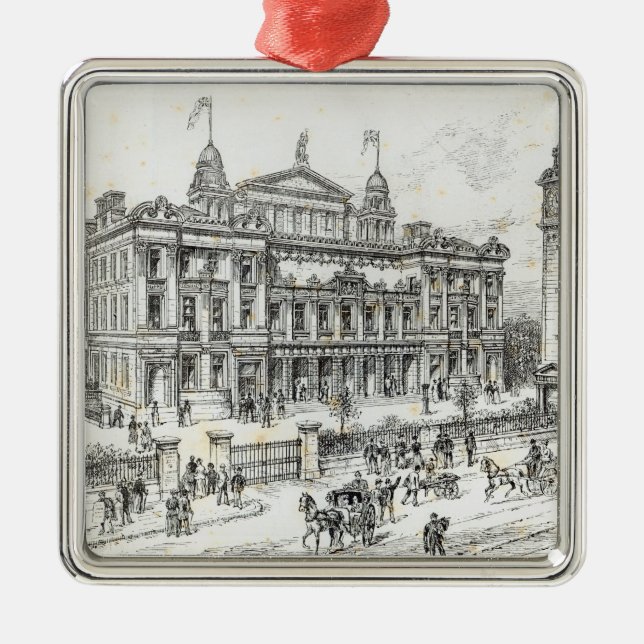 Adorno Metálico Edificios terminados del palacio de la gente (Frente)