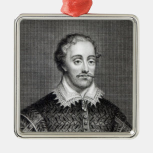 Adorno Metálico Edmund Spenser, grabado por Burnet Reading