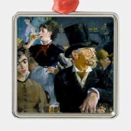 Adorno Metálico Edouard Manet - En el café