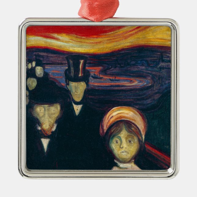 Adorno Metálico Edvard Munch - Ansiedad (Frente)