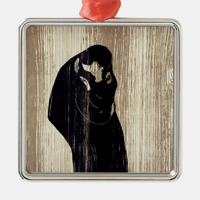Adorno Metálico Edvard Munch - El beso IV (Frente)