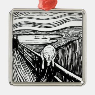 Adorno Metálico Edvard Munch - La litografía de la crema