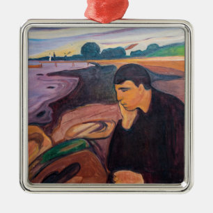 Adorno Metálico Edvard Munch - Melancholy 1894
