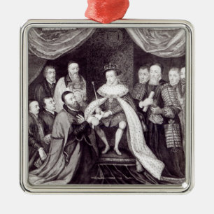 Adorno Metálico Edward VI que concede la carta