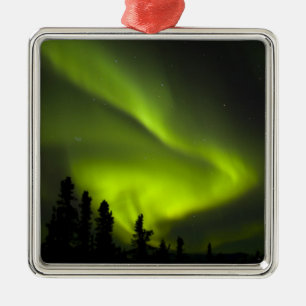Adorno Metálico EE.UU., Alaska, Chena Hot Springs. Aurora Boreal 2