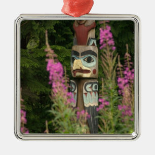 Adorno Metálico EE. UU., Alaska, Ketchikan, Totem Bight State
