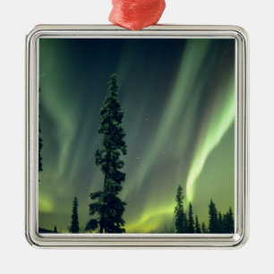 Adorno Metálico EE. UU., área de Fairbanks, Alaska central, Aurora