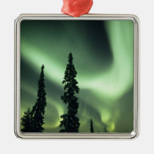 Adorno Metálico EE. UU., área de Fairbanks, Alaska central, Aurora