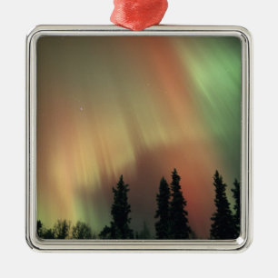 Adorno Metálico EE. UU., área de Fairbanks, Alaska Central, Aurora