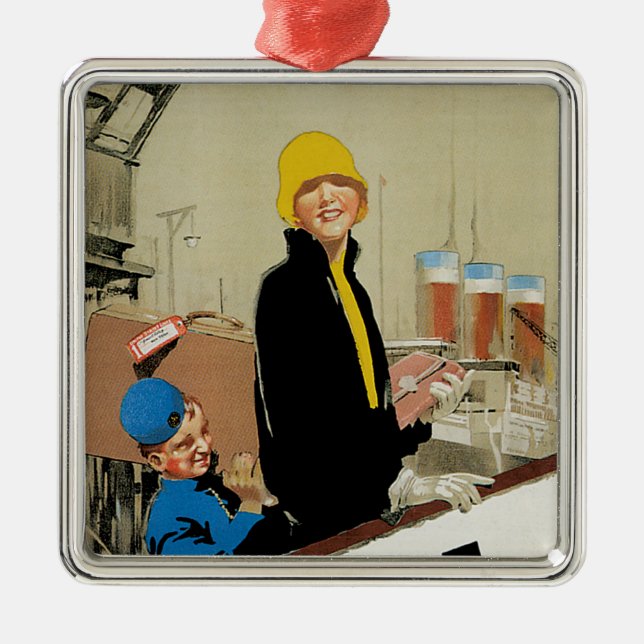 Adorno Metálico EE.UU. ~ Confort, cortesía, seguridad, velocidad (Frente)