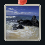 Adorno Metálico EE.UU., Hawaii, Maui, Maui, Makena Beach, Surf on<br><div class="desc">EE.UU.,  Hawaii,  Maui,  Maui,  Makena Beach,  Surf en rocas � Darrell Gulin / DanitaDelimont.com</div>