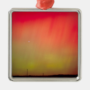 Adorno Metálico EE. UU., Idaho. Aurora borealis, luces del norte a