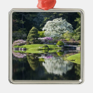 Adorno Metálico EE.UU., Maine, puerto noreste. Vista de Asticou