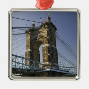 Adorno Metálico EE. UU., Ohio, Cincinnati: Roebling Suspension 3