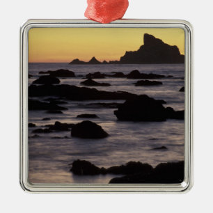 Adorno Metálico EE.UU., Washington, Olympic Nat'l Park, Seastacks