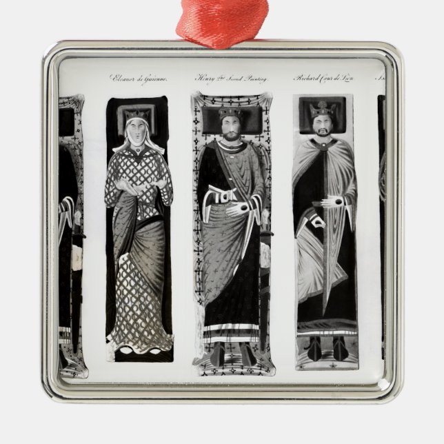 Adorno Metálico Efigies de Henry II Eleanor de Aquitania (Frente)