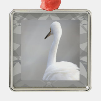 Adorno Metálico Egret Bird Photo Ornament 