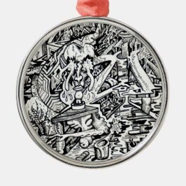 Adorno Metálico El Adepto, o, una transfiguración extravagante