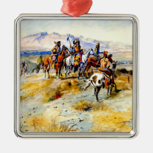 Adorno Metálico "El advenimiento del hombre blanco" por Charles M