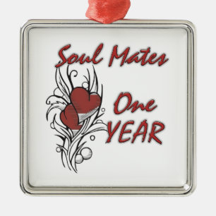Adorno Metálico El alma acopla 1 año