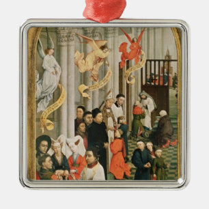Adorno Metálico El Altarpiece de siete sacramentos