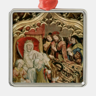 Adorno Metálico El Altarpiece del St. Elizabeth