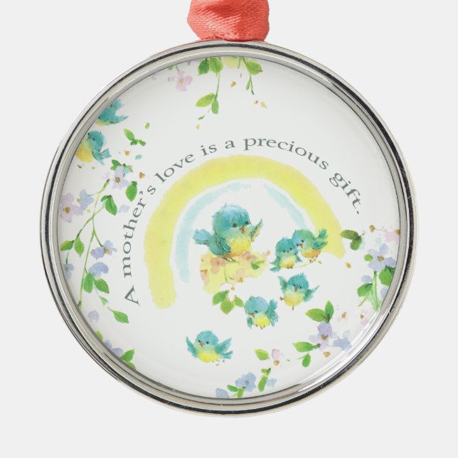 Adorno Metálico El amor de una madre es un regalo precioso (Frente)