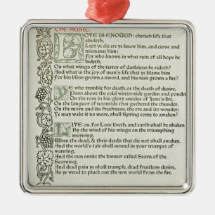 Adorno Metálico El amor es bastante, 1897