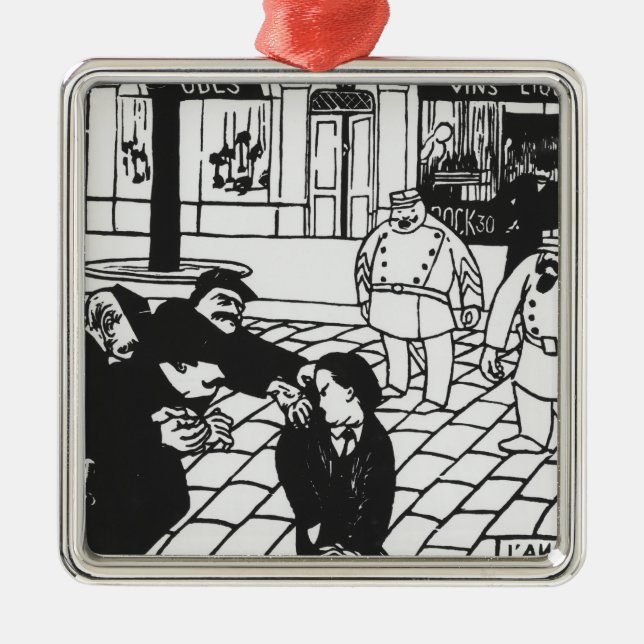 Adorno Metálico El anarquista, 1892 (Frente)