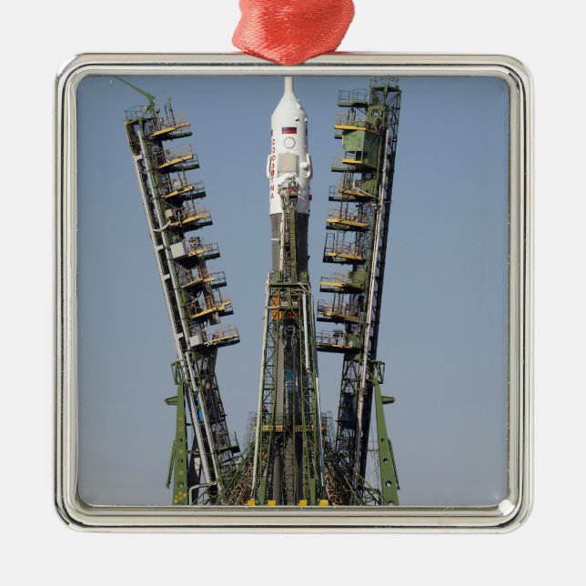 Adorno Metálico El andamio de lanzamiento se pone en marcha (Frente)