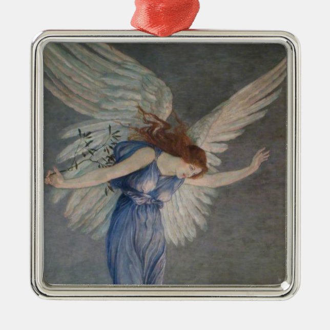 Adorno Metálico El ángel de la paz (por Walter Crane) (Frente)