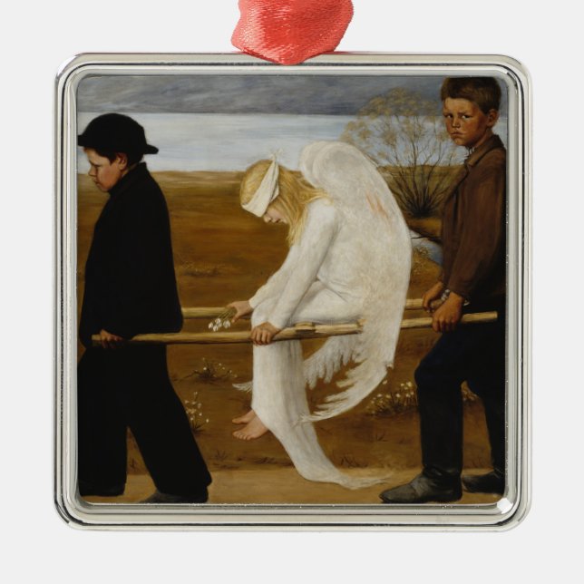 Adorno Metálico El ángel herido (Frente)