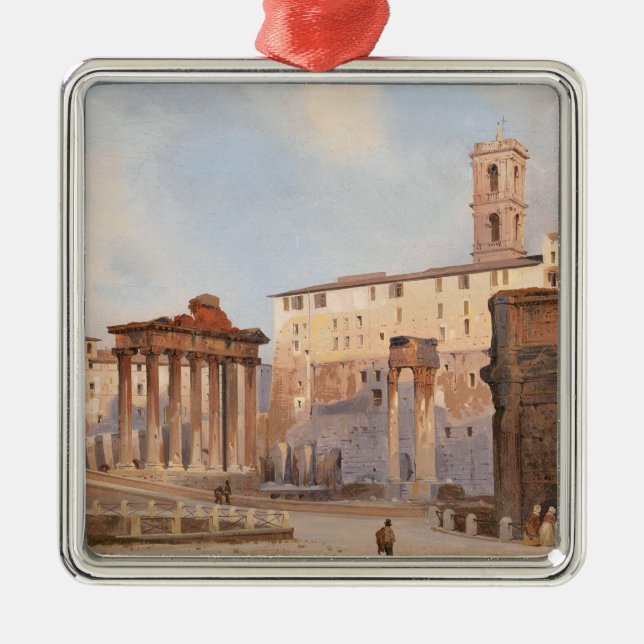 Adorno Metálico El antiguo Foro Romano (de Ippolito Caffi) (Frente)