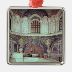 Adorno Metálico El apse con la fuente bautismal