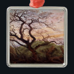 Adorno Metálico El árbol de cuervos, 1822<br><div class="desc">El árbol de los cuervos,  el 1822% el pipe% por la ubicación del arte de Caspar David Friedrich el |: Louvre,  número de colección alemán de la imagen del artista el | de París,  Francia el |: XIR15999</div>