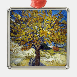 Adorno Metálico El árbol de morera, Vincent van Gogh. Vintage